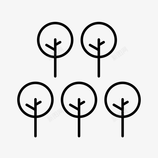 森林狼植被图标svg_新图网 https://ixintu.com 公园 树木 森林 植被 狼 自然 花园 迷失 黑暗