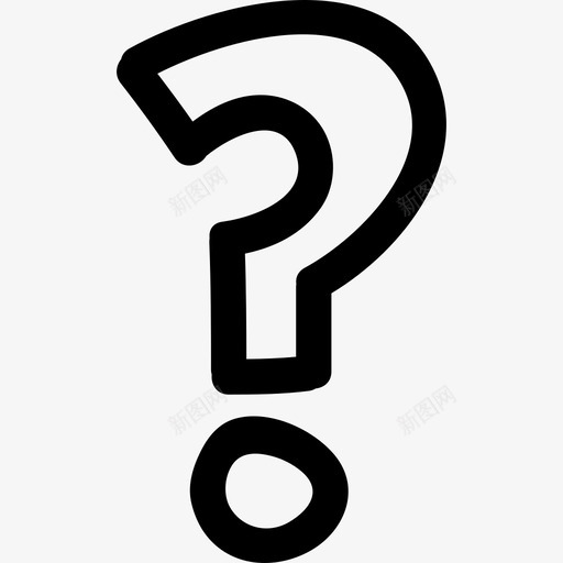 问题标牌手绘轮廓标牌手绘图标svg_新图网 https://ixintu.com 手绘 标牌 问题标牌手绘轮廓