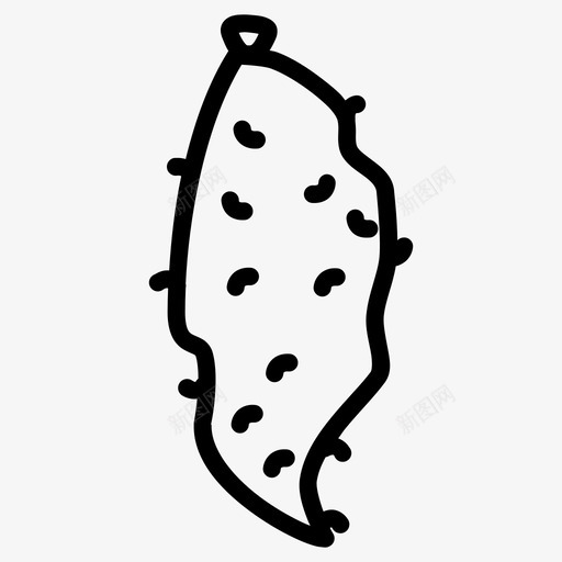 红薯食物水果图标svg_新图网 https://ixintu.com 根 水果 红薯 膳食 蔬菜 食物