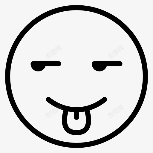 吐舌头调侃微笑图标svg_新图网 https://ixintu.com 化身 吐舌头 喘气 平滑的情绪 微笑 情绪 暴躁 脸 舌头显示 覆盆子 调侃