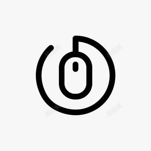 鼠标指针选取器图标svg_新图网 https://ixintu.com 单击器 指针 简单小 荧光笔 连接 选取器 选择器 链接 鼠标