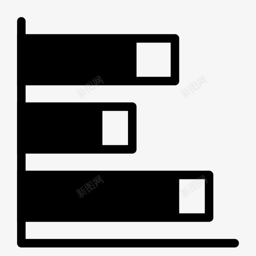 条形图统计报表图标svg_新图网 https://ixintu.com 业务 信息 分析 平滑填充业务 报表 整体 条形图 波段 统计 视觉 针尖