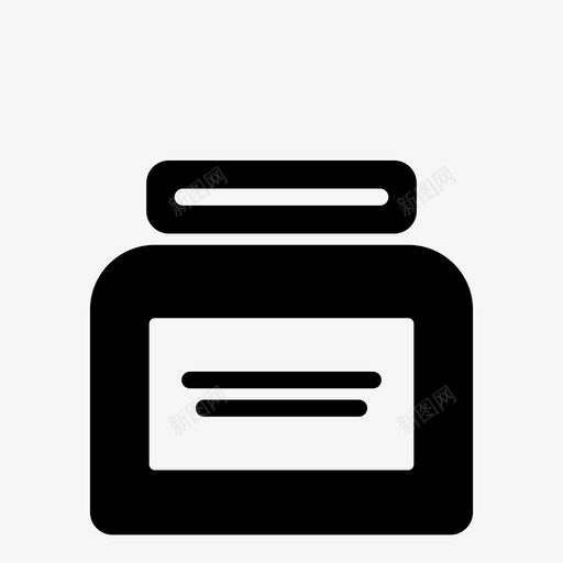 奶油罐沙龙保湿剂图标svg_新图网 https://ixintu.com 保湿剂 冷奶油 奶油罐 奶瓶 沙龙 理发师 美发沙龙 美容 药物