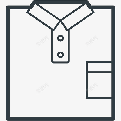 球员衬衫时尚和服装线图标svg_新图网 https://ixintu.com 时尚和服装矢量线图标 球员衬衫