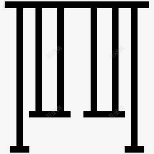 秋千娱乐乐趣图标svg_新图网 https://ixintu.com 丛林健身房 乐趣 儿童秋千 公园秋千 公园线图标 娱乐 户外用品 操场 玩具 秋千