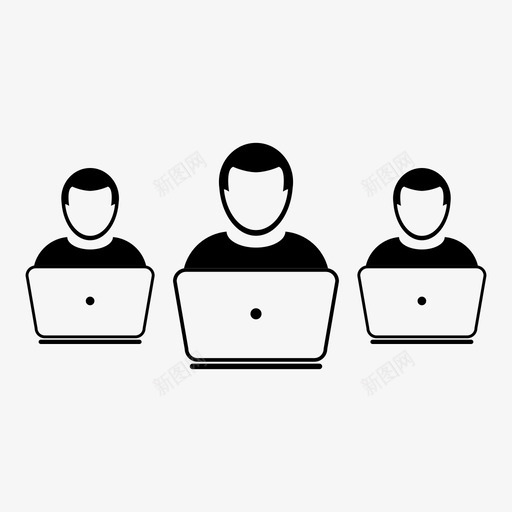 用户对象现在图标svg_新图网 https://ixintu.com 互联网等 印记 团队 大 对象 当前 现在 用户 用户图标组 笔记本 笔记本电脑 组 计算机 设备