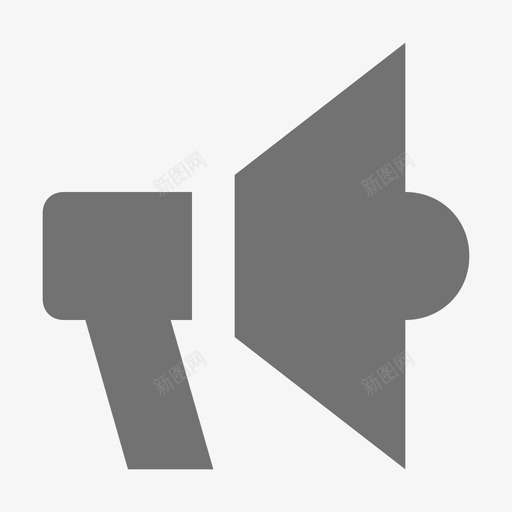 扩音器启动和开发材料标图标svg_新图网 https://ixintu.com 启动和开发材料设计图标 扩音器