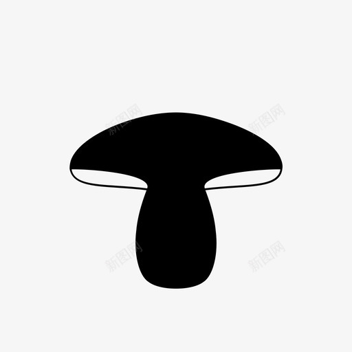 蘑菇鳃真菌图标svg_新图网 https://ixintu.com 凸形 增强 带 房子 电子商务 盖 真菌 蘑菇 预测 鳃