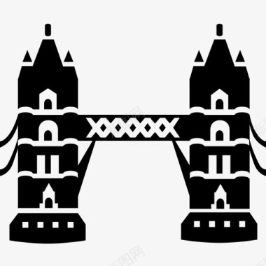 伦敦塔桥图标图标