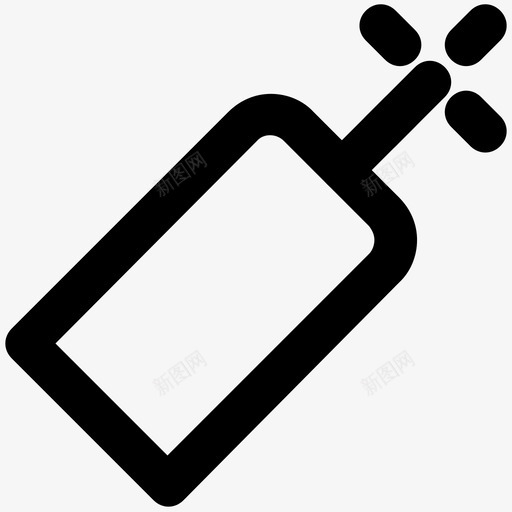 打开香槟庆祝和派对的粗体线条图标svg_新图网 https://ixintu.com 庆祝和派对的粗体线条图标 打开香槟