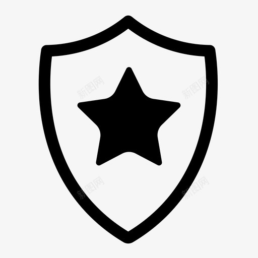 盾牌防御标志图标svg_新图网 https://ixintu.com 保护 保护盾 安全 星 标志 标记 盾牌 舍尔 防御 顶部保护