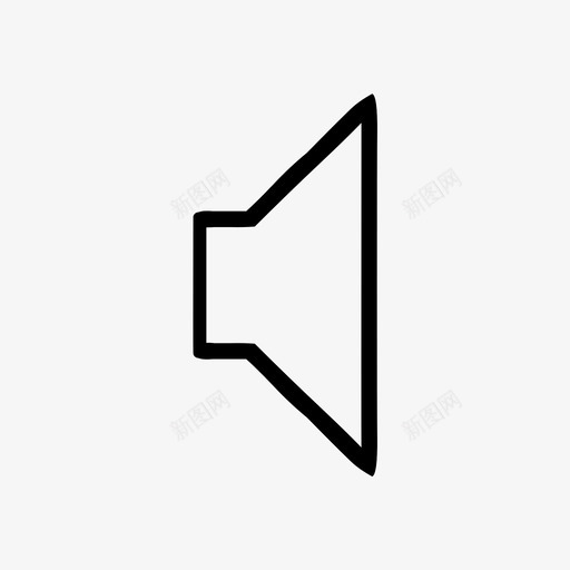 扬声器音量声音图标svg_新图网 https://ixintu.com 声音 扩音器 扬声器 拉制套装2平 放大器 漏斗 灯罩 白色 铃 音量 音频
