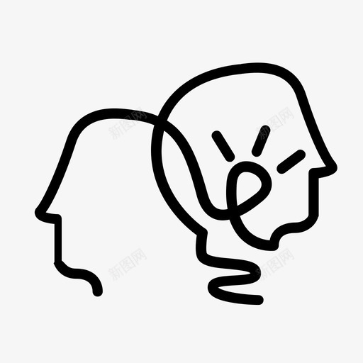 共同创造思考解决方案图标svg_新图网 https://ixintu.com 共同创造 协作 思考 想法 想象 本能 灯泡 解决方案