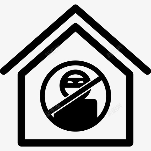 家庭安全监控满了图标svg_新图网 https://ixintu.com 家庭安全 监控满了