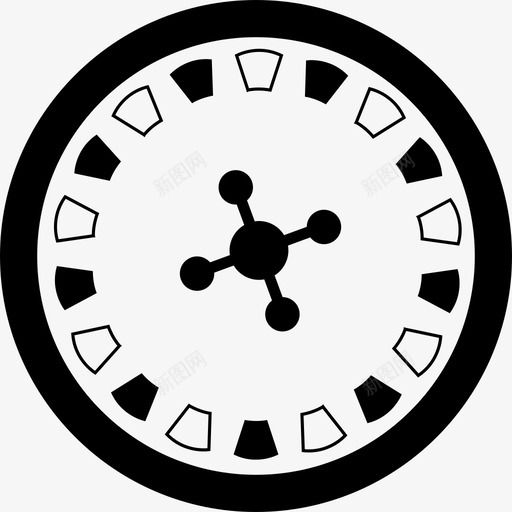 赌场里的轮盘赌肖像画图标svg_新图网 https://ixintu.com 肖像画 赌场里的轮盘赌