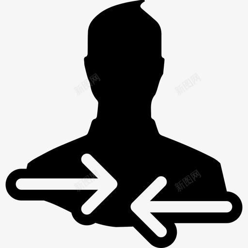 用户交换符号箭头数据分析图标svg_新图网 https://ixintu.com 数据分析 用户交换符号 箭头