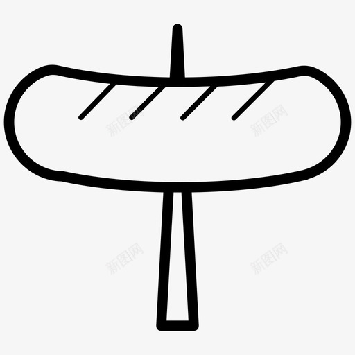 香肠猪肉肉图标svg_新图网 https://ixintu.com 徒步旅行营地游客 烧烤 热狗 猪肉 肉 野营 食物 香肠