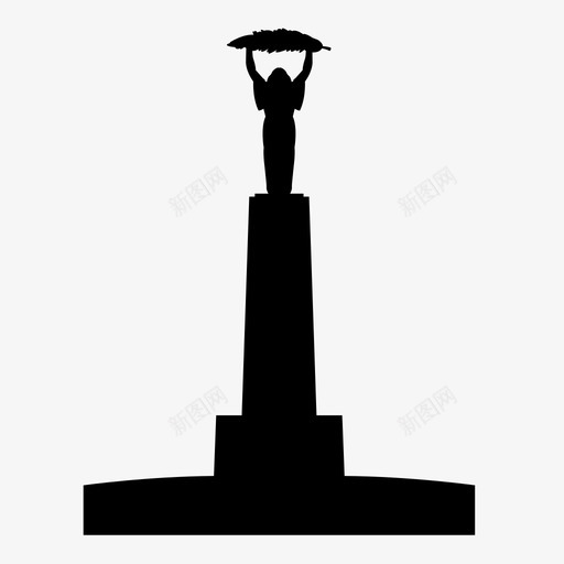 自由女神像纽约市纽约图标svg_新图网 https://ixintu.com 匈牙利 地标 布达佩斯 幸福 纽约 纽约市 自由 自由女神像