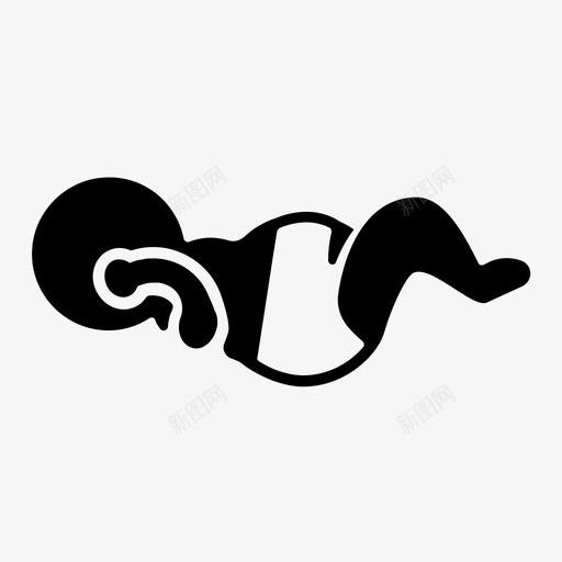 婴儿出生哭泣图标svg_新图网 https://ixintu.com 出生 哭泣 婴儿 小 尿布 年轻 牛奶