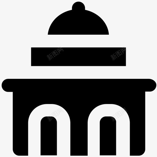 首都大厦国会大厦房地产图标svg_新图网 https://ixintu.com 历史 国会大厦 建筑 建筑和家具大胆的固体图标 房地产 政府 穹顶建筑 符号 首都大厦