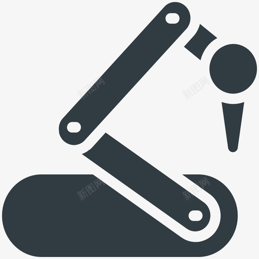 机械手工业酷标图标svg_新图网 https://ixintu.com 工业酷矢量图标 机械手