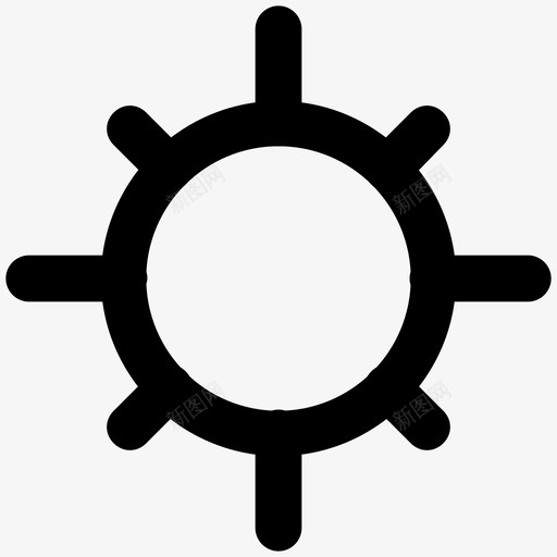 阳光夏日加粗线条图标svg_新图网 https://ixintu.com 夏日加粗线条图标 阳光