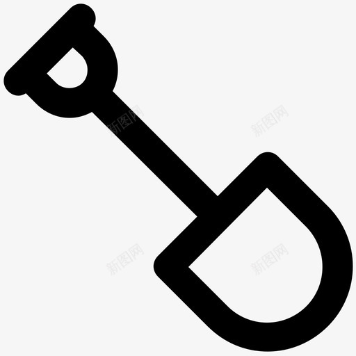 铲工业粗体线图标svg_新图网 https://ixintu.com 工业粗体线图标 铲