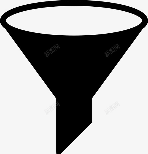 漏斗瓶子液体图标svg_新图网 https://ixintu.com 倒 固体必需品 工具 油 液体 漏斗 瓶子 脖子