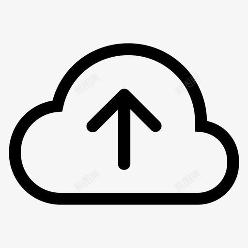 云上传传输存储图标svg_新图网 https://ixintu.com ios云 云上传 云更新 云添加 传输 存储 收集 文件保存