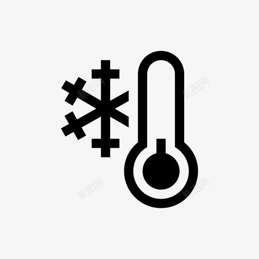 冰冻寒冷凉爽图标svg_新图网 https://ixintu.com 冰 冰冻 凉爽 天气 寒冷 气象收集图标 温度 雪