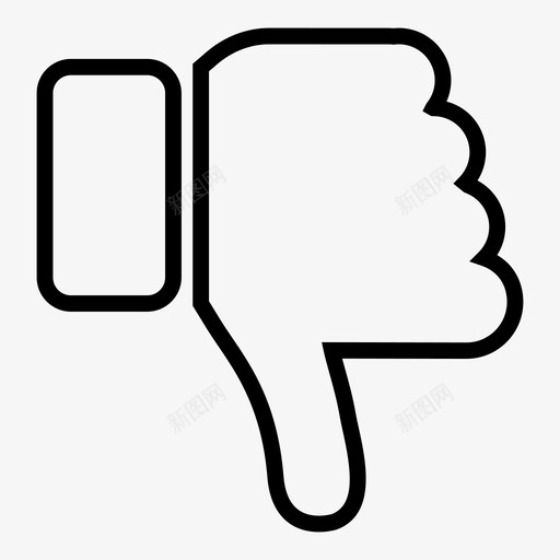 大拇指向下拇指向下手图标svg_新图网 https://ixintu.com 不喜欢 不赞成 决定 大拇指向下 手 手势 拇指向下 注意 活动 行动