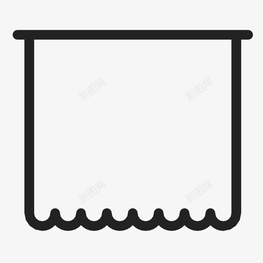 窗帘滤光出光图标svg_新图网 https://ixintu.com 内饰 出光 布料 房间变暗 斗篷 滤光 窗帘 窗饰 装饰