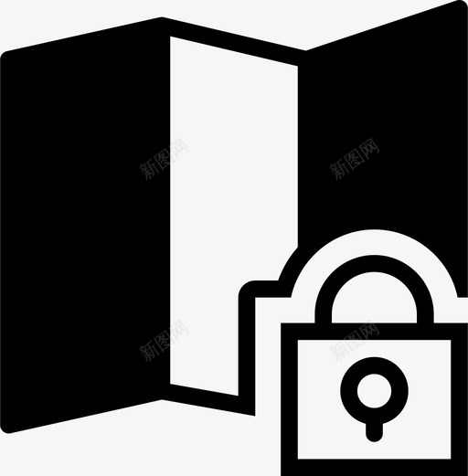 锁定地图互动实体图标svg_新图网 https://ixintu.com 互动实体 锁定地图