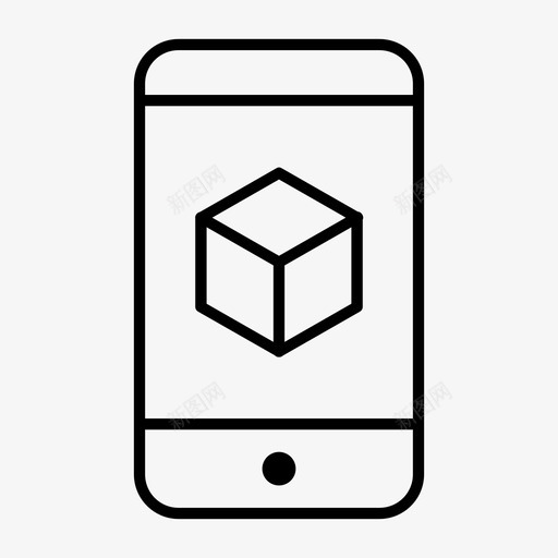移动应用程序精简版图标svg_新图网 https://ixintu.com 移动应用程序 精简版