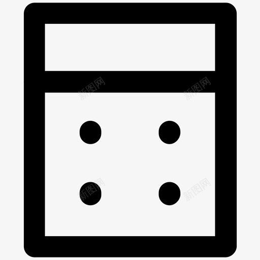 计算器商业加粗线图标svg_新图网 https://ixintu.com 商业加粗线图标 计算器