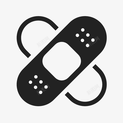 绷带药房伤口图标svg_新图网 https://ixintu.com 伤口 健康 切口 创可贴 医院 粘接剂 绷带 药房 覆盖