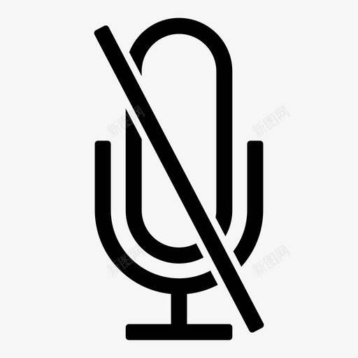 静音麦克风更少没有声音图标svg_新图网 https://ixintu.com 停止 扬声器 更少 没有声音 语音 静音麦克风