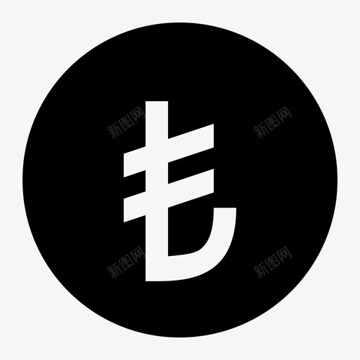 货币钞票现金图标svg_新图网 https://ixintu.com 兑换 土耳其 法定货币 现金 硬币 货币 里拉 钞票
