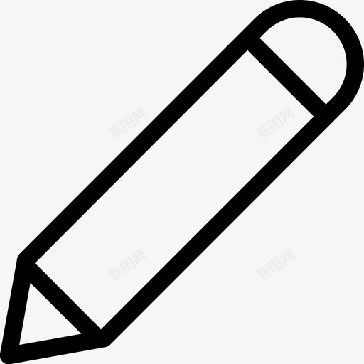 铅笔书写工具书写器图标svg_新图网 https://ixintu.com 书写器 书写工具 书写文字 图形 工具 插图 石墨 编辑 设计 设计套件 铅笔