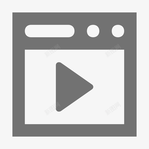 媒体播放器网络技术材料标图标svg_新图网 https://ixintu.com 媒体播放器 网络技术材料设计图标