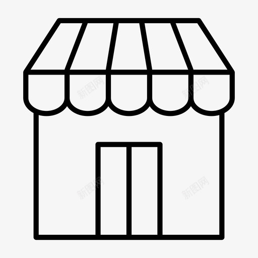 商店开张商人图标svg_新图网 https://ixintu.com 关闭 卖家 商人 商店 市场 开张 收银员 杂货店 设施 购买 购物瘦