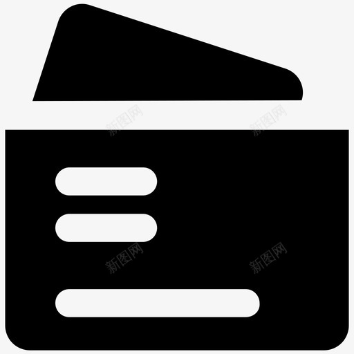 信用卡刷卡智能卡图标svg_新图网 https://ixintu.com atm卡 visa卡 信用卡 借记卡 刷卡 支付 智能卡 物流配送加粗实心图标 贷款