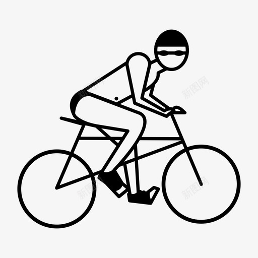 铁人三项游泳跑步图标svg_新图网 https://ixintu.com 三 比赛 游泳 自行车 跑步 铁人三项 项目