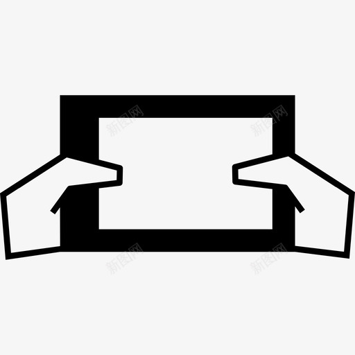 Ipad双手握电脑现代屏幕图标svg_新图网 https://ixintu.com Ipad双手握 现代屏幕 电脑