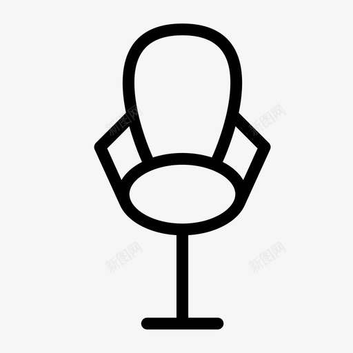 办公椅老板工作图标svg_新图网 https://ixintu.com 会议 办公椅 坐下 家具 工作 平滑家具 座位 放松 老板