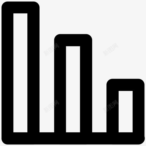 信号栏搜索引擎优化和营销加粗线图标svg_新图网 https://ixintu.com 信号栏 搜索引擎优化和营销加粗线图标