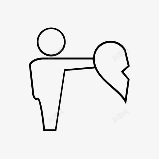 心形情人节爱情收藏图标svg_新图网 https://ixintu.com 心形 情人节爱情收藏