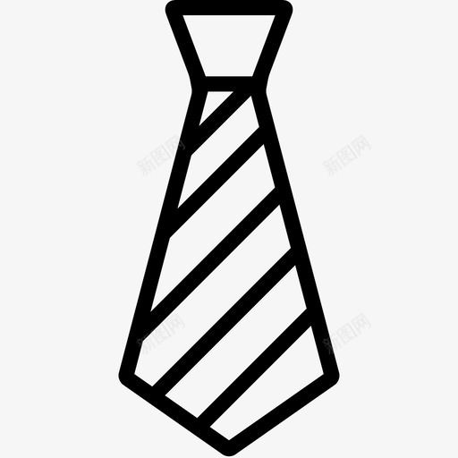 领带西装正装图标svg_新图网 https://ixintu.com 光滑布料 商务 婚礼 时尚 服装 正装 男式 西装 配饰 领带