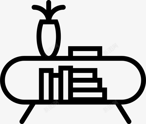 书摊书库家俱图标svg_新图网 https://ixintu.com 书刊 书库 书摊 家俱 户型轮廓