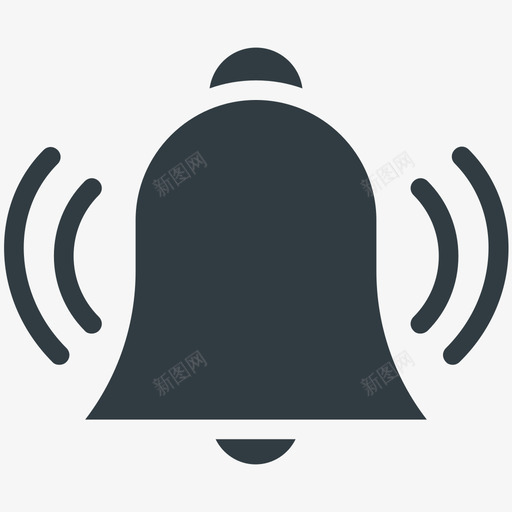 铃声响起安全酷标图标svg_新图网 https://ixintu.com 安全酷矢量图标 铃声响起